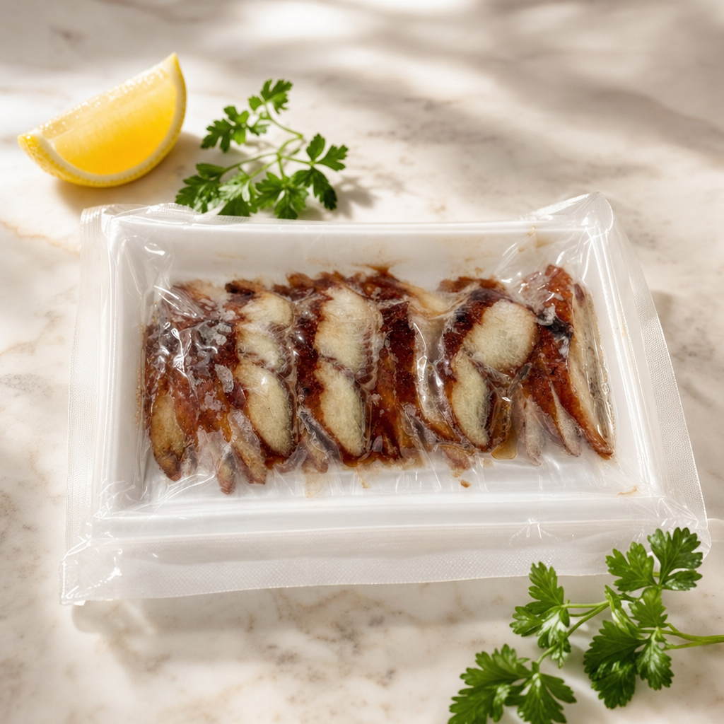 Węgorz unagi pieczony tacka ze skórą 160 g